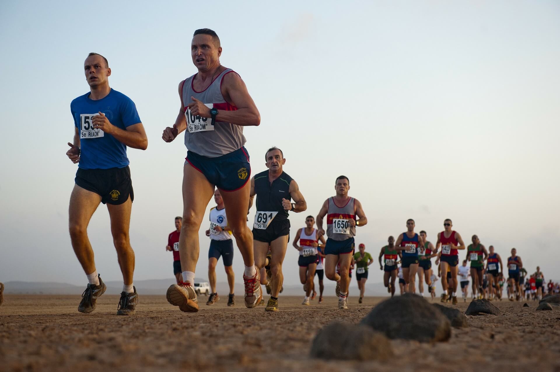 men running